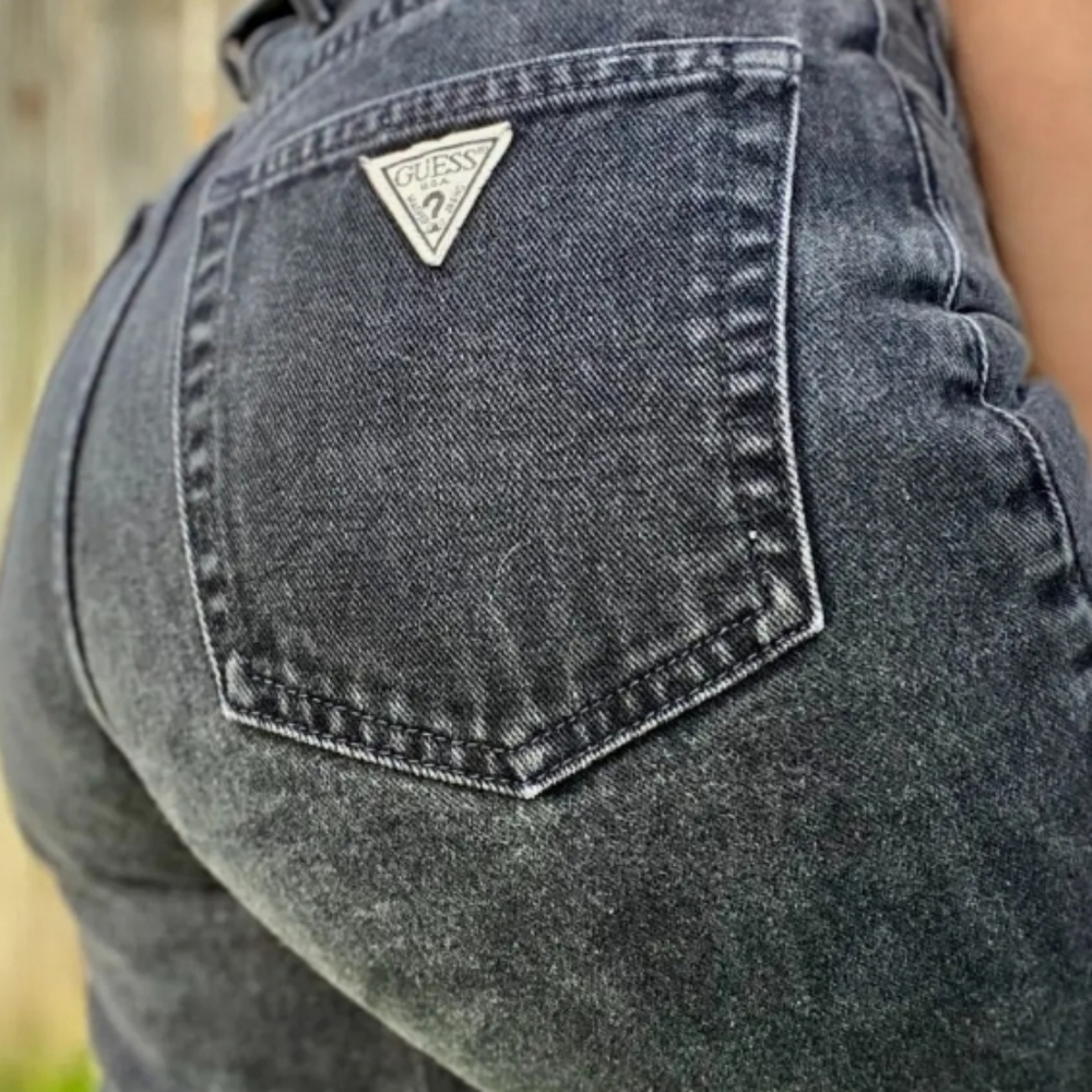 Vintage Guess American Black Jeans Size 31 Georges Marciano